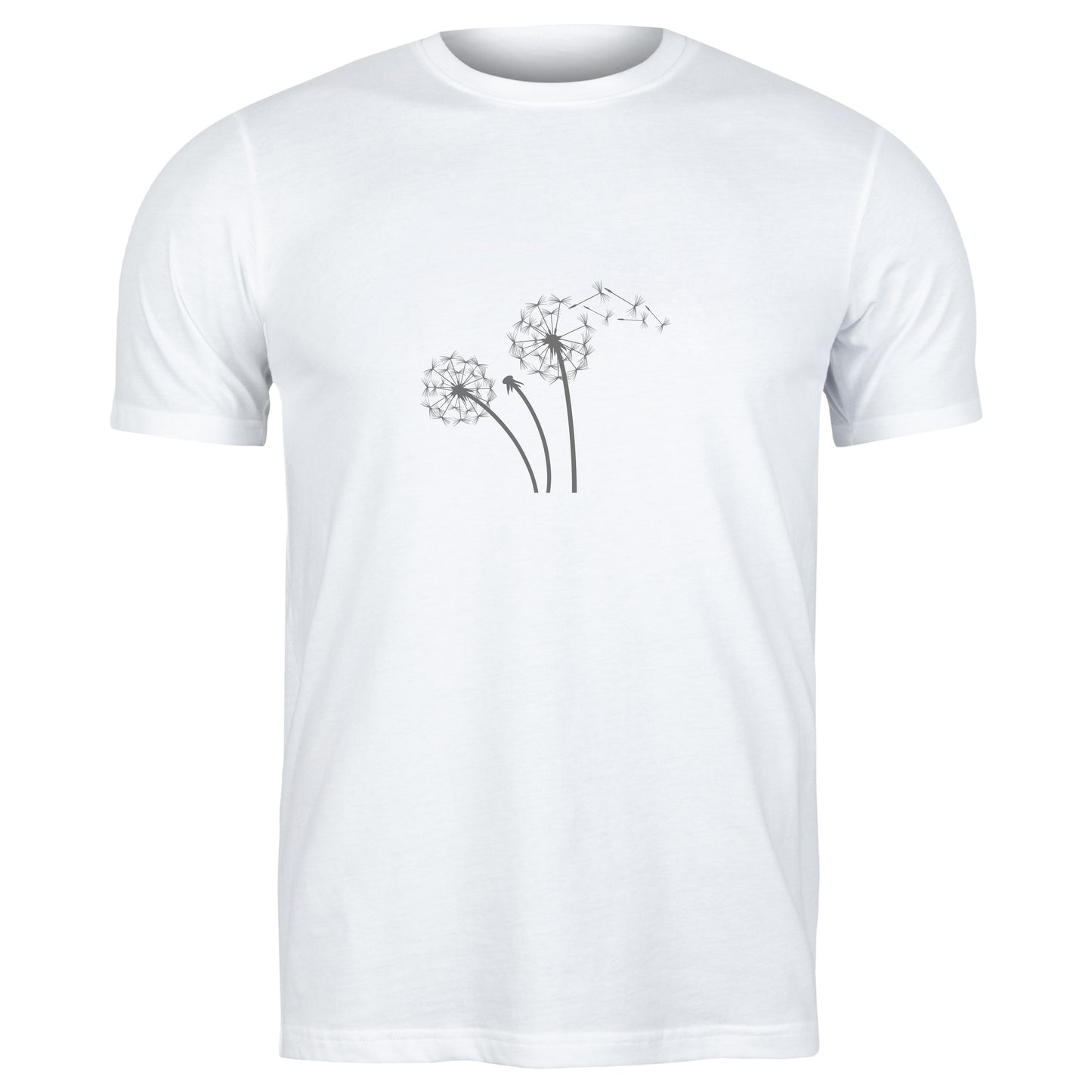 Dandelion hearts blowing in the breeze as a sweet symbol of love
