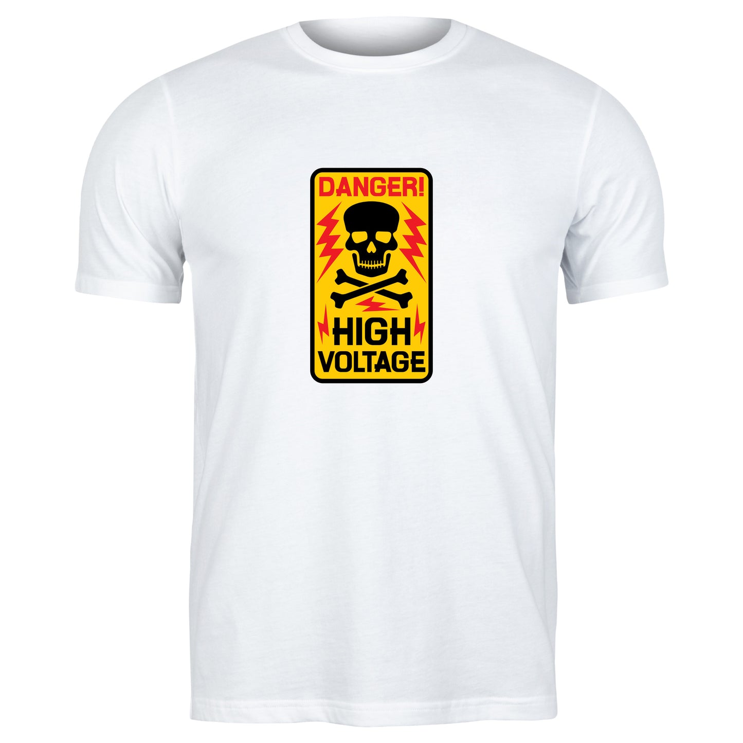 High voltage danger sign vector for cutting machine use