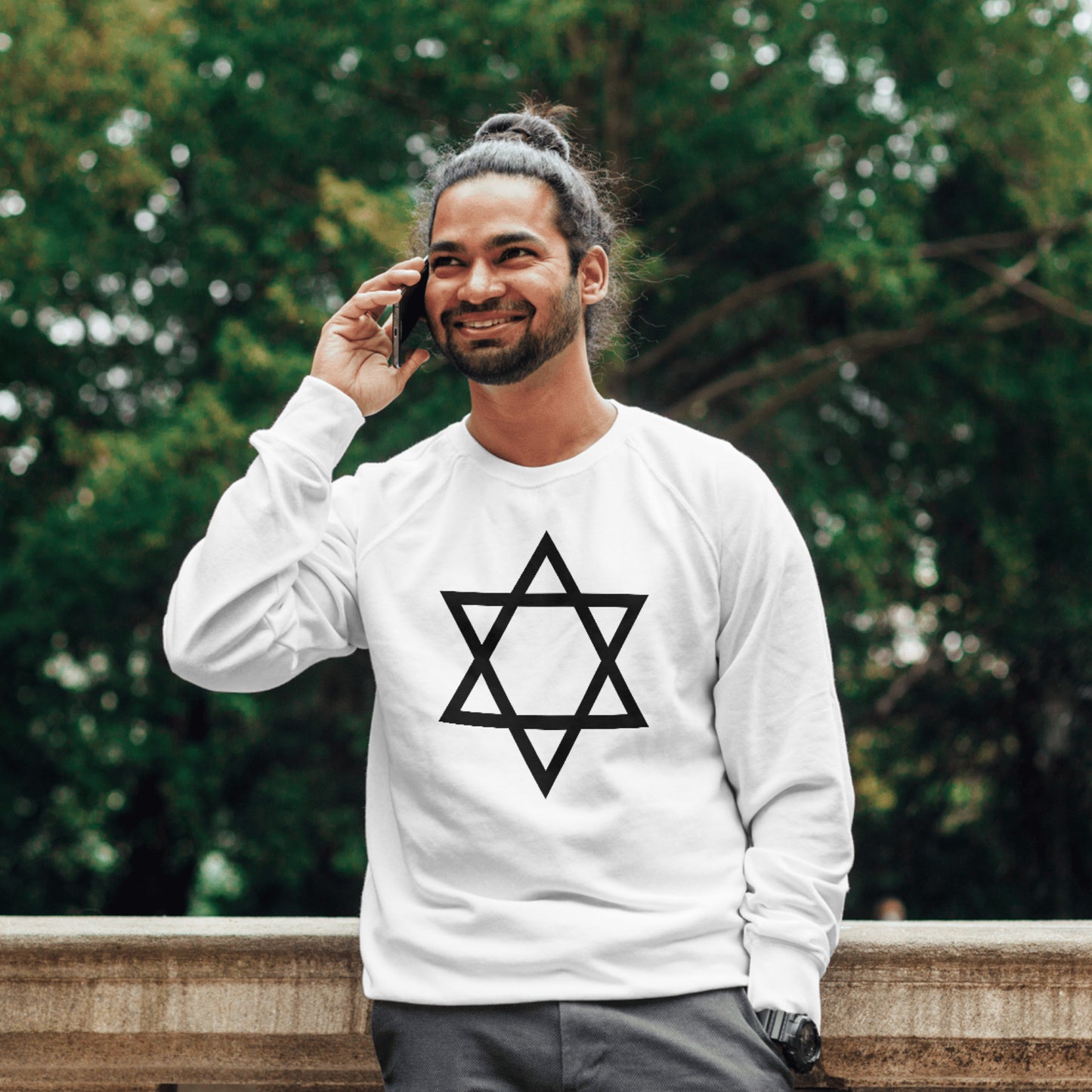 Elegant David star design for crafting projects