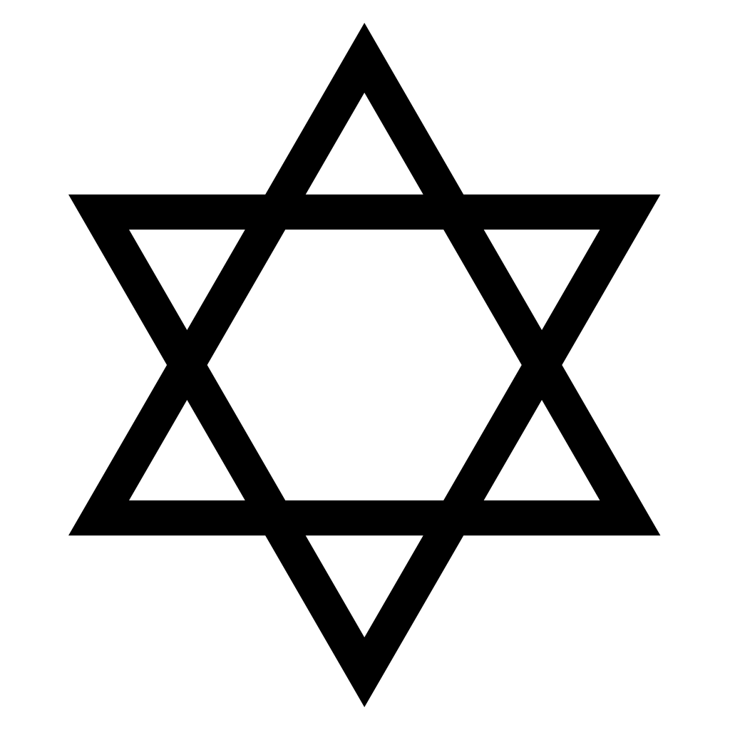 Elegant David star design for crafting projects