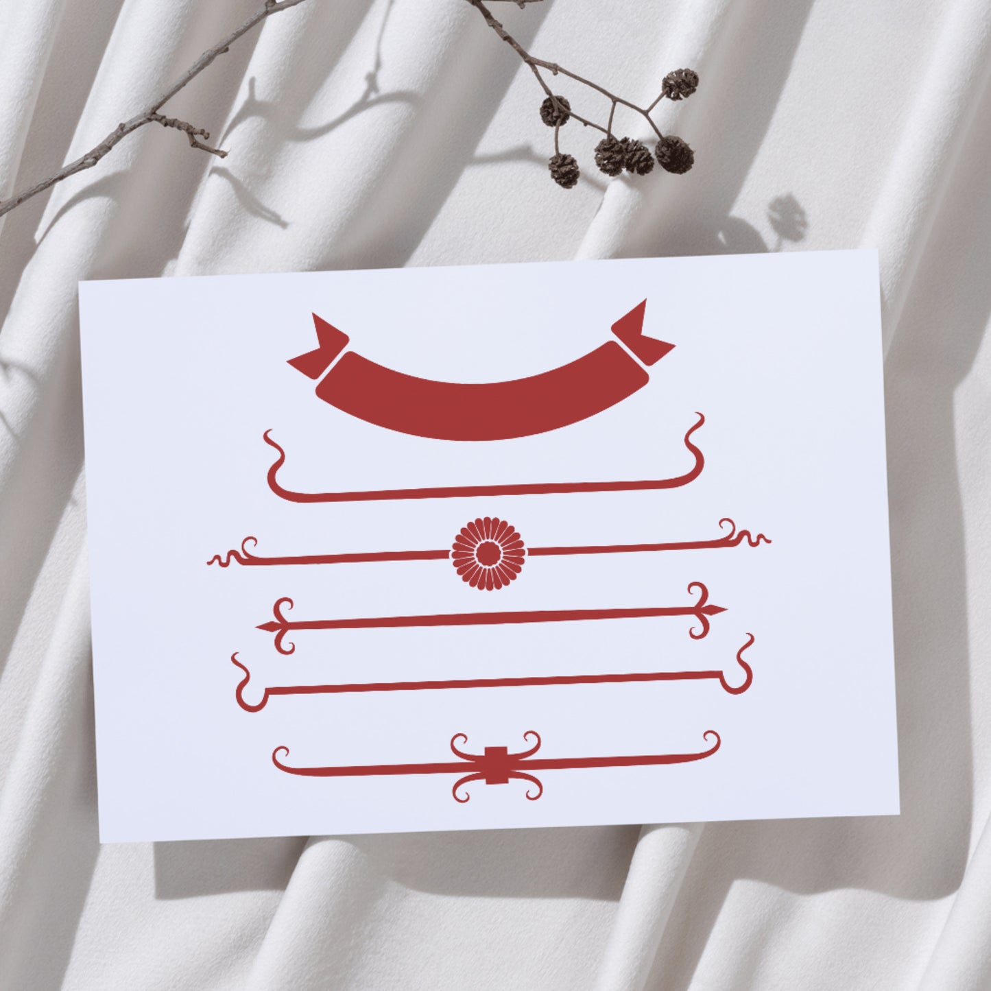 Decorative border design for cutting machine projects