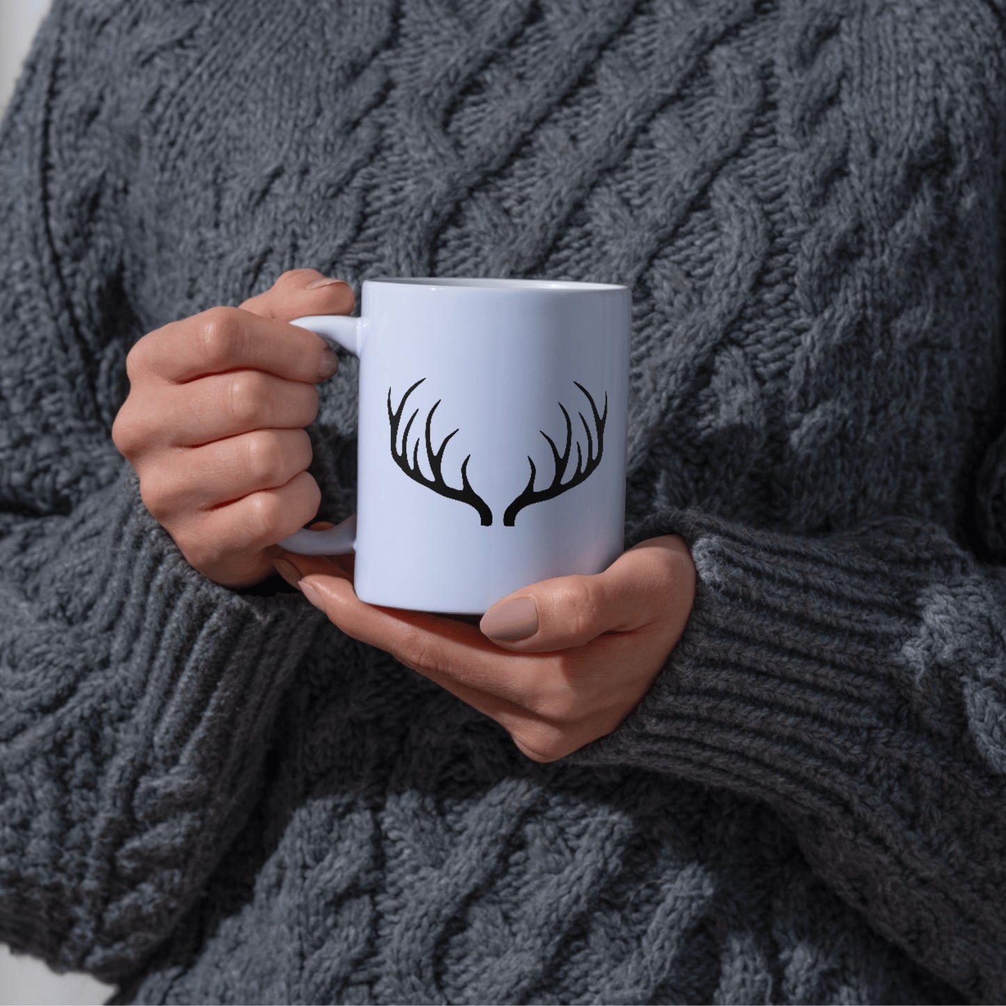 Unique vector design of elegant deer antlers for crafting