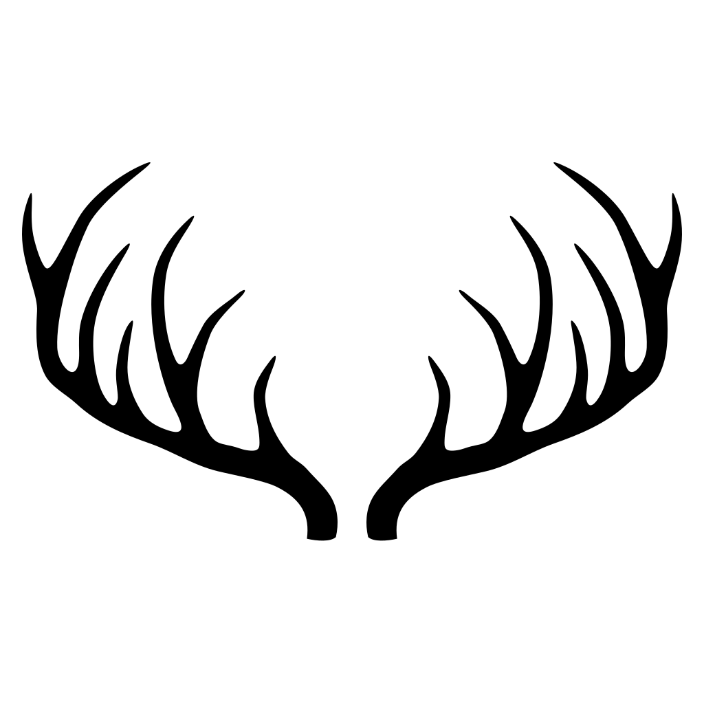 Unique vector design of elegant deer antlers for crafting