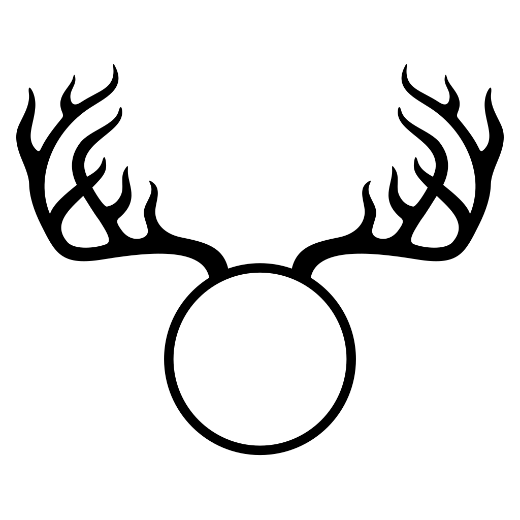 Intricate deer antlers design for artistic projects and crafts