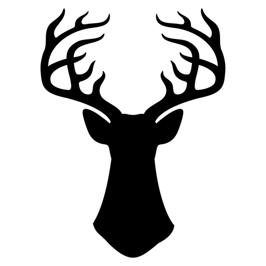 Elegant deer head illustration for creative projects and crafts