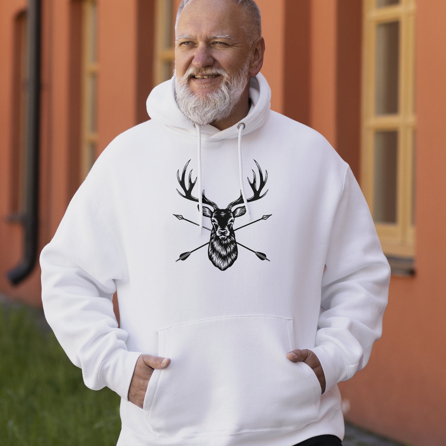 Creative layered deer head design for cutting machines