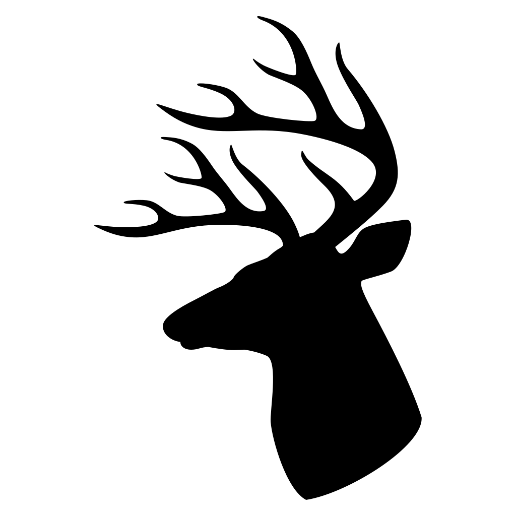 Elegant deer head profile design for cutting machines