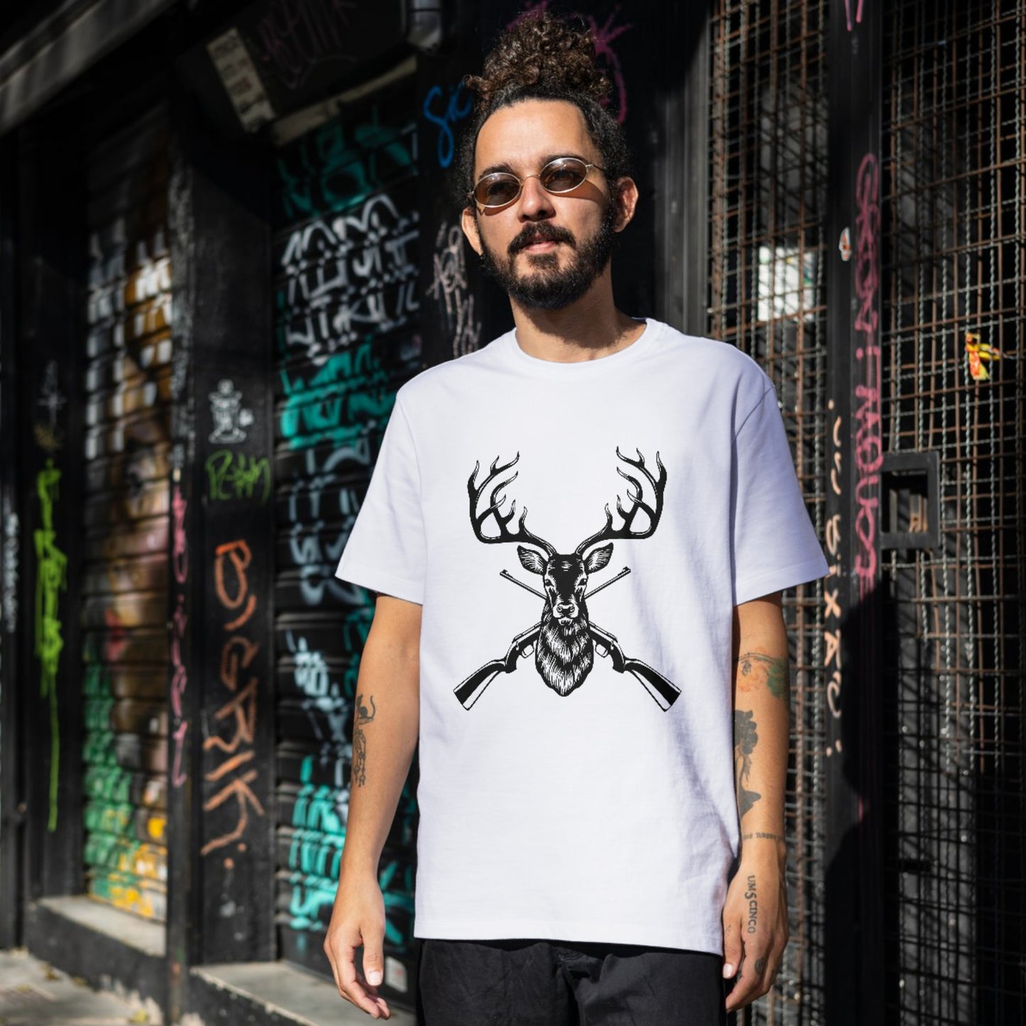 Creative layered vector deer design for cutting machine use