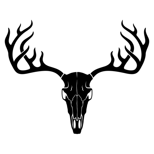 Intricate deer skull design for creative cutting projects