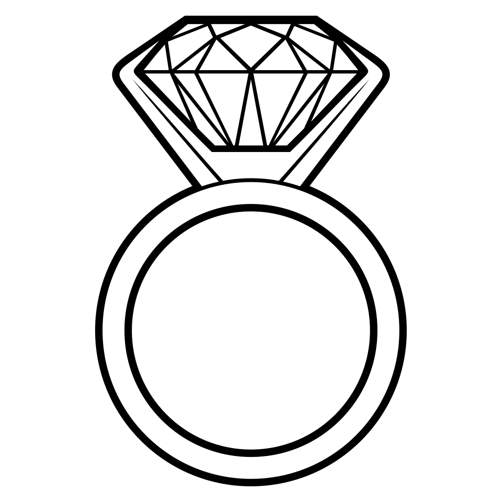 Elegant diamond ring vector design for crafting enthusiasts