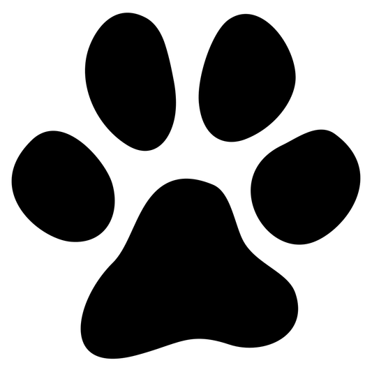 Creative dog paw print vector for cutting machines