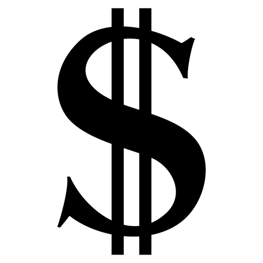 Creative dollar sign vector design for crafting enthusiasts