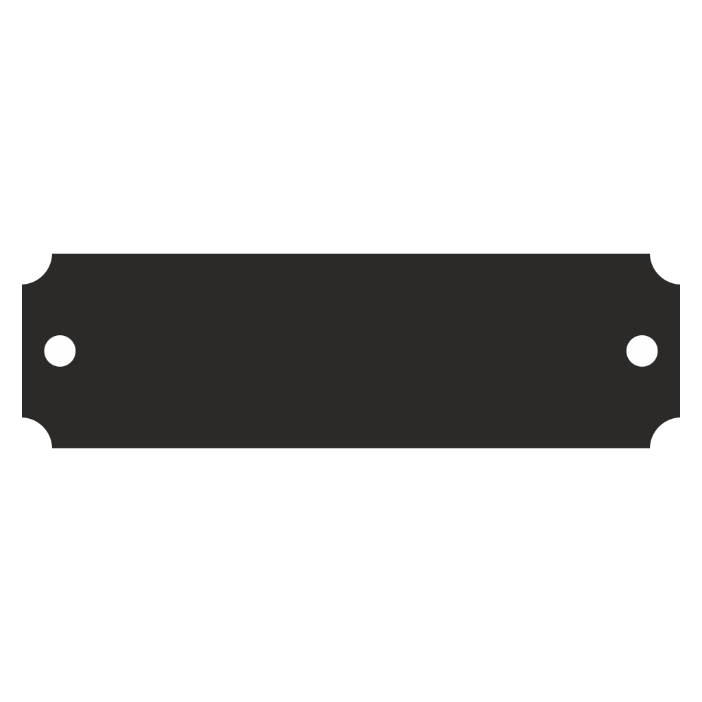 Customizable door tag design for cutting machines