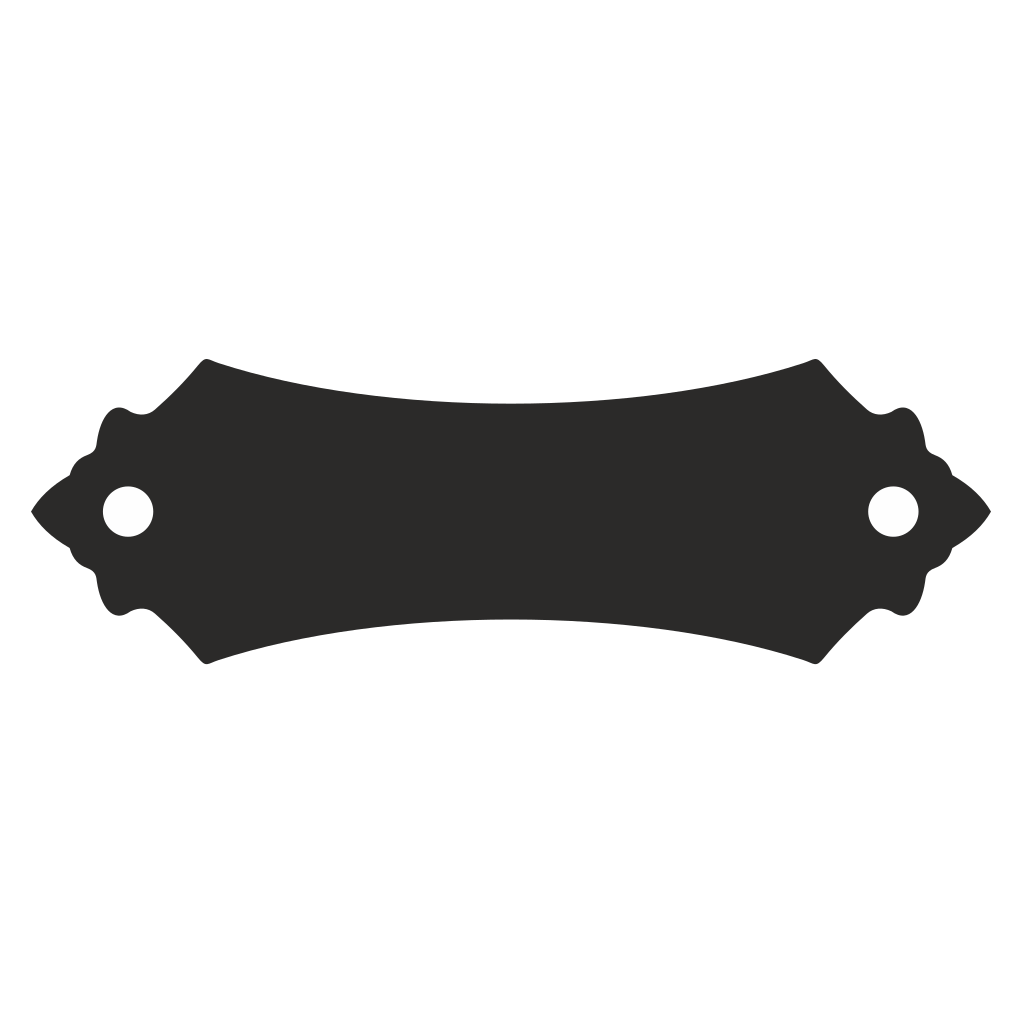 Customizable door tag sign design for cutting machines