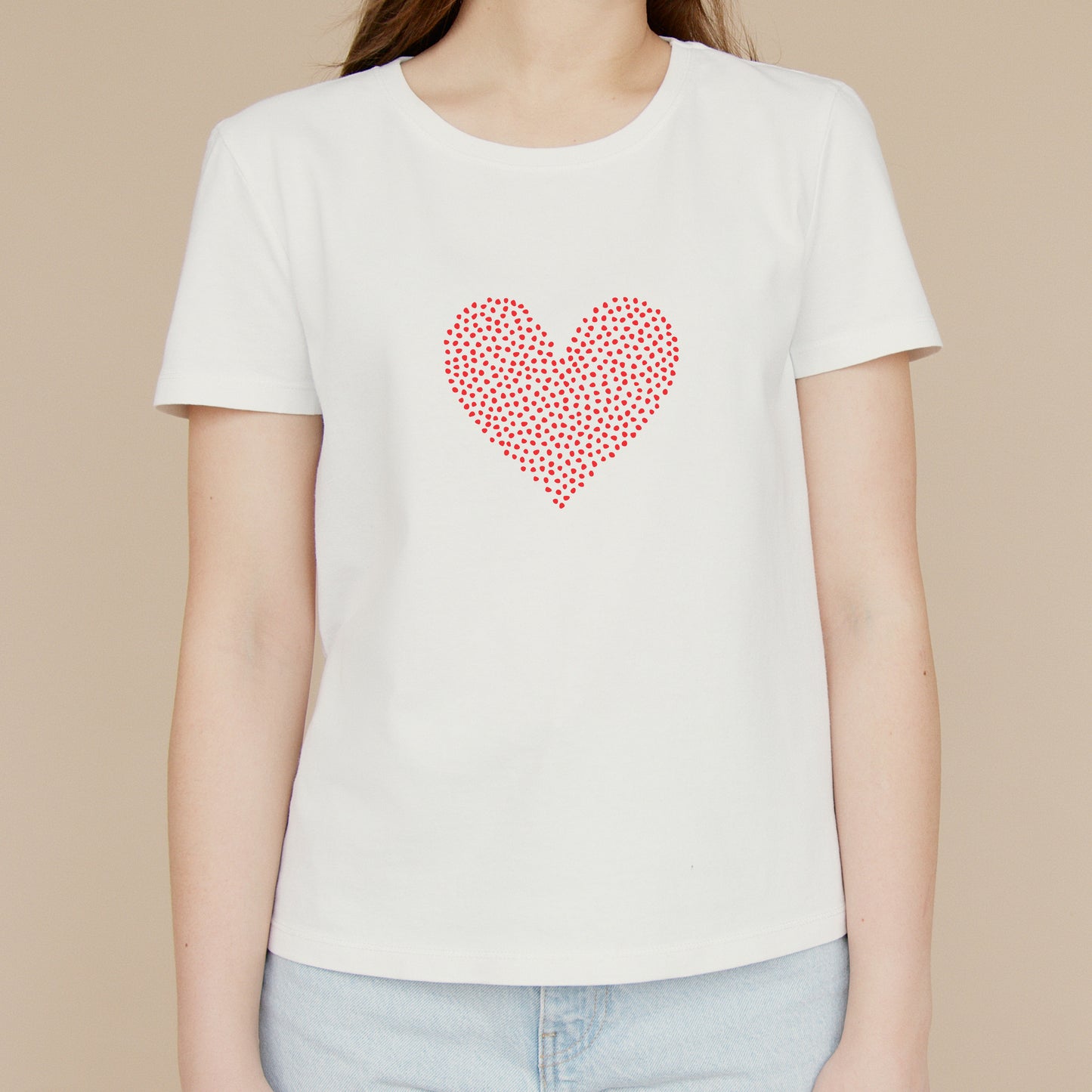 Dotted heart design perfect for cutting machine crafts