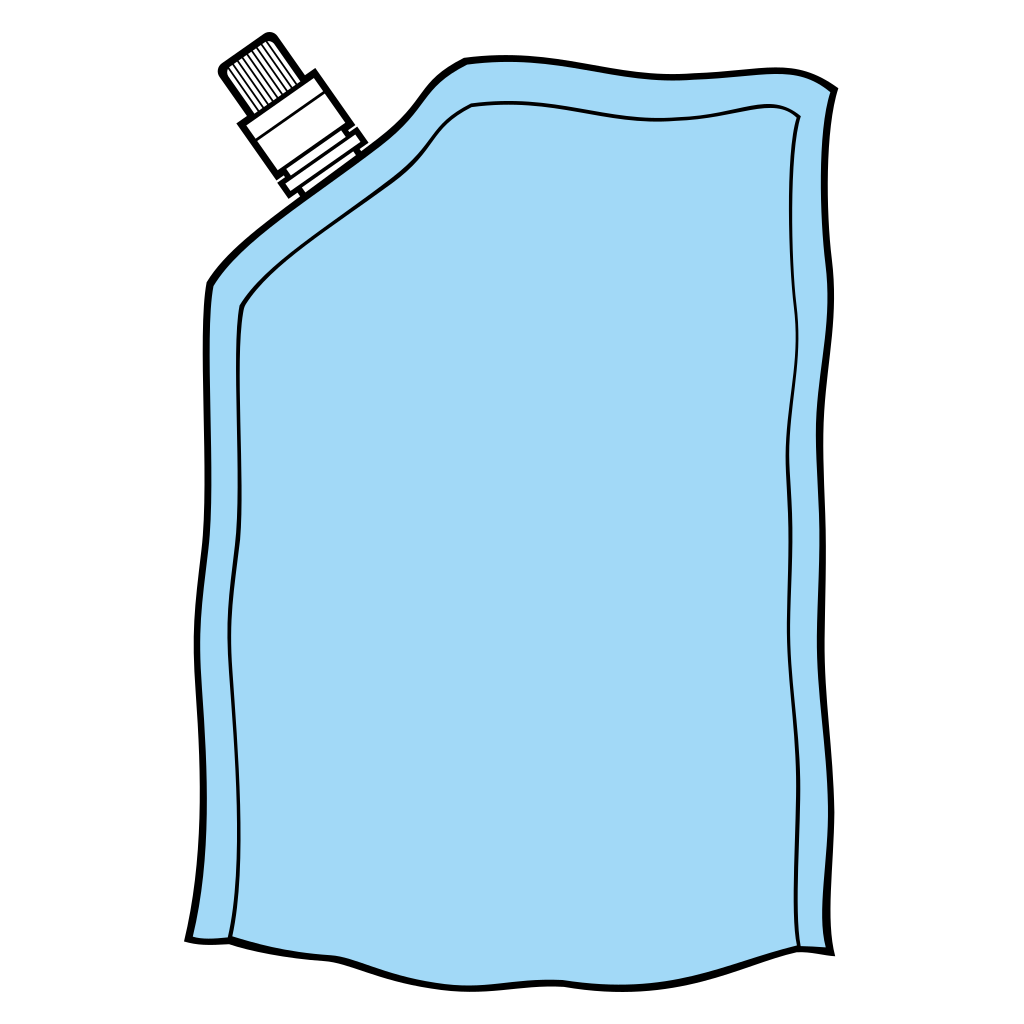 Creative design for vector SVG doypack food and drink bag