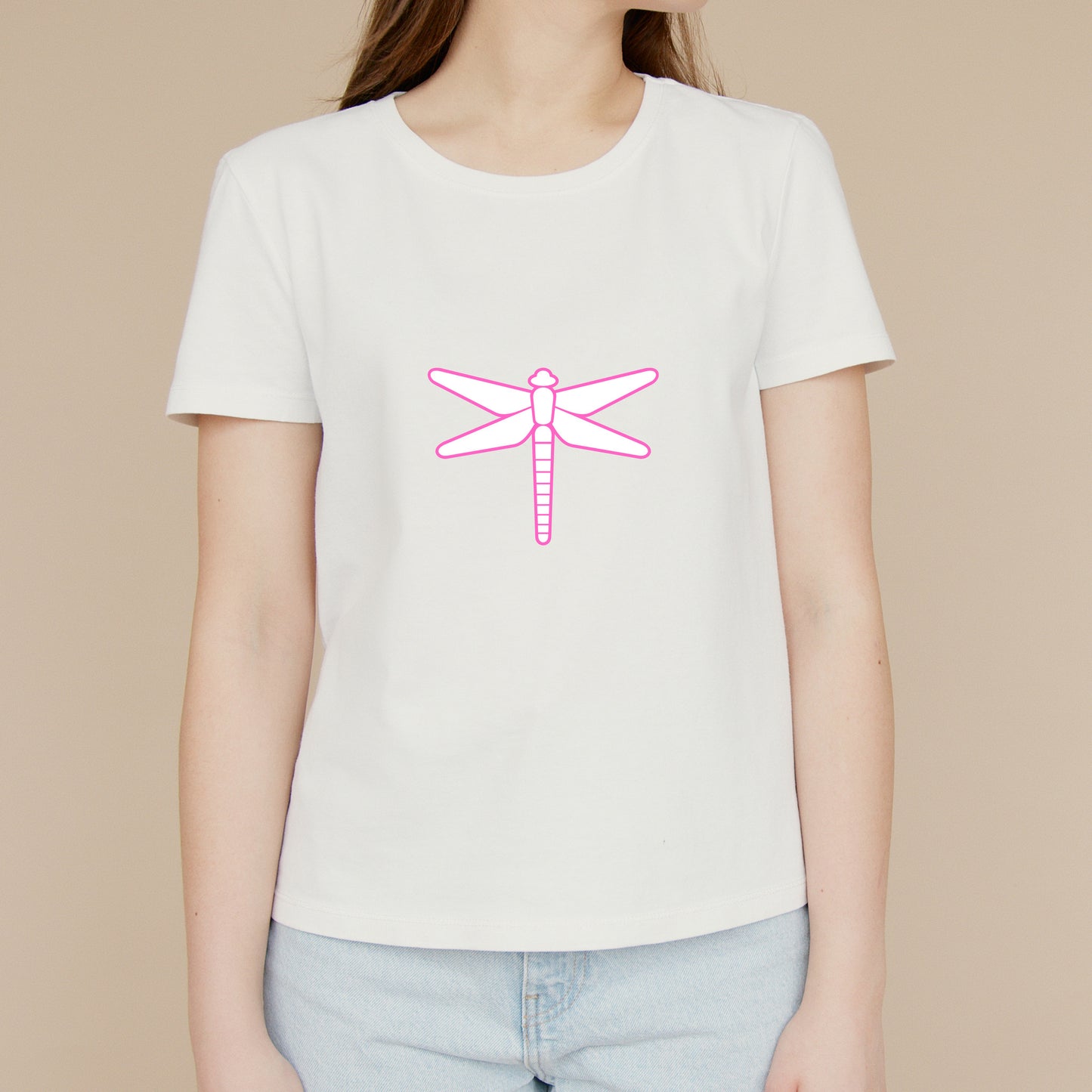 Elegant black and white dragonfly design for cutting projects