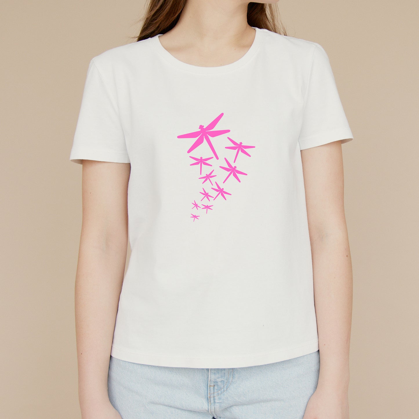 Dynamic swarm of dragonflies in stunning vector design