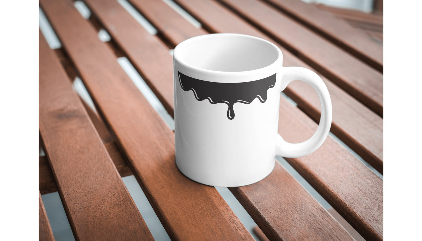 Creative vector svg design of dripping liquid for crafts