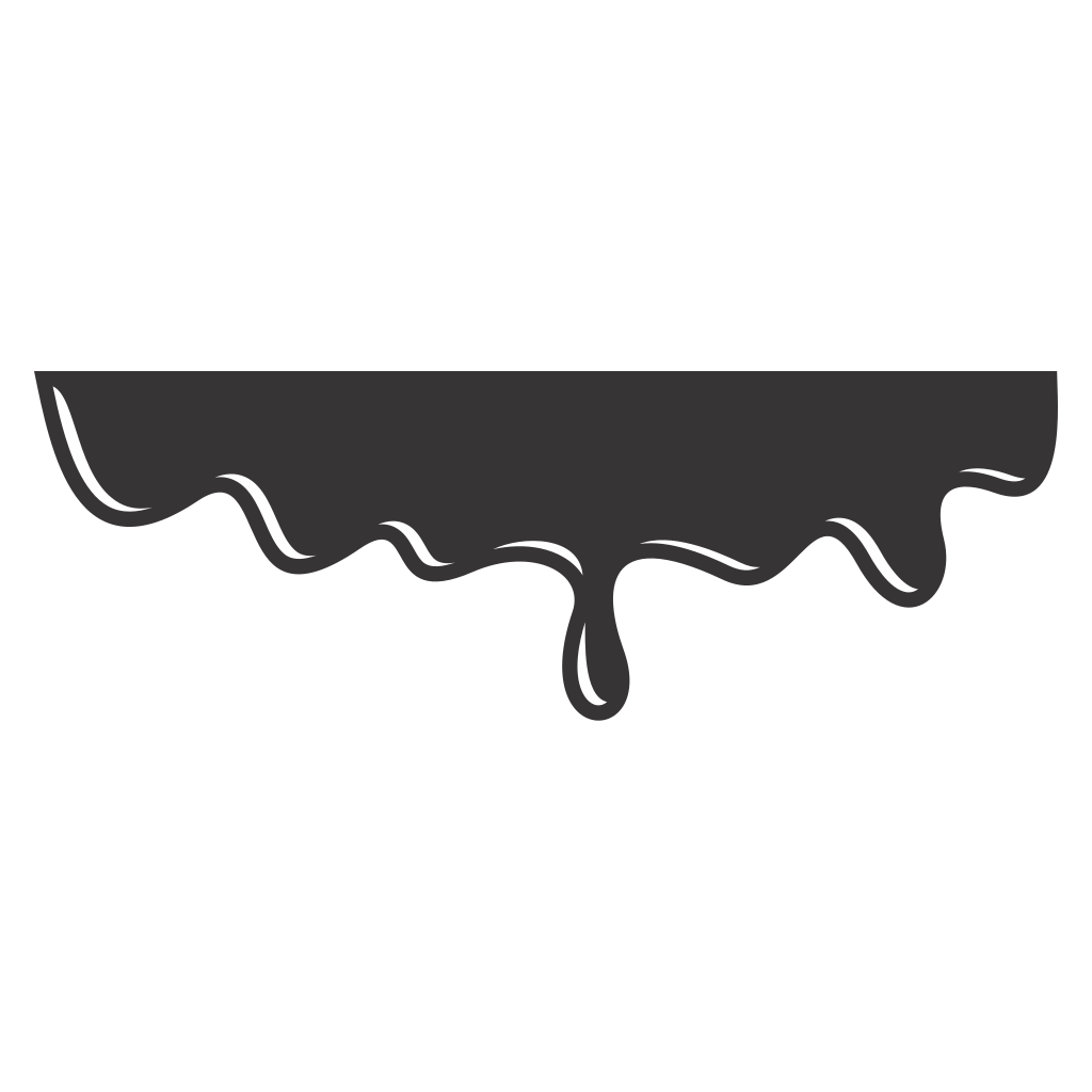 Creative vector svg design of dripping liquid for crafts
