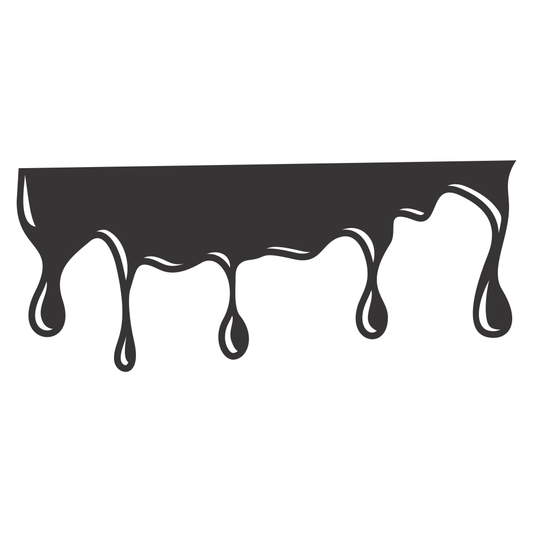 Creative dripping paint vector design for cutting projects