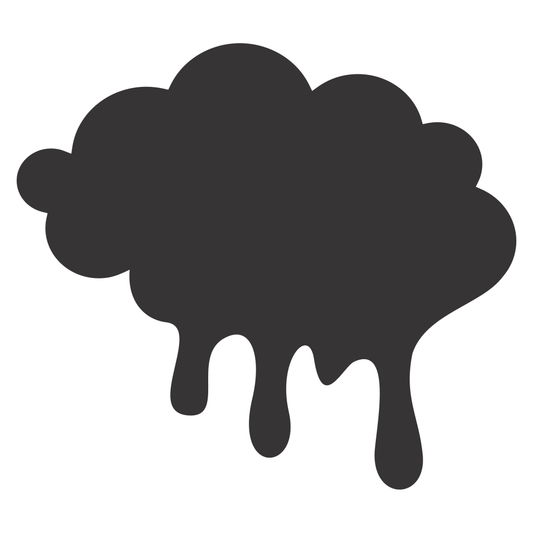 Creative dripping cloud design for cutting machine projects