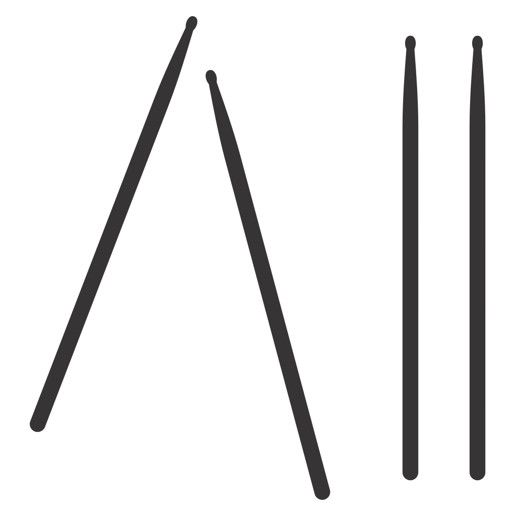 Creative drumsticks design for cutting machine projects