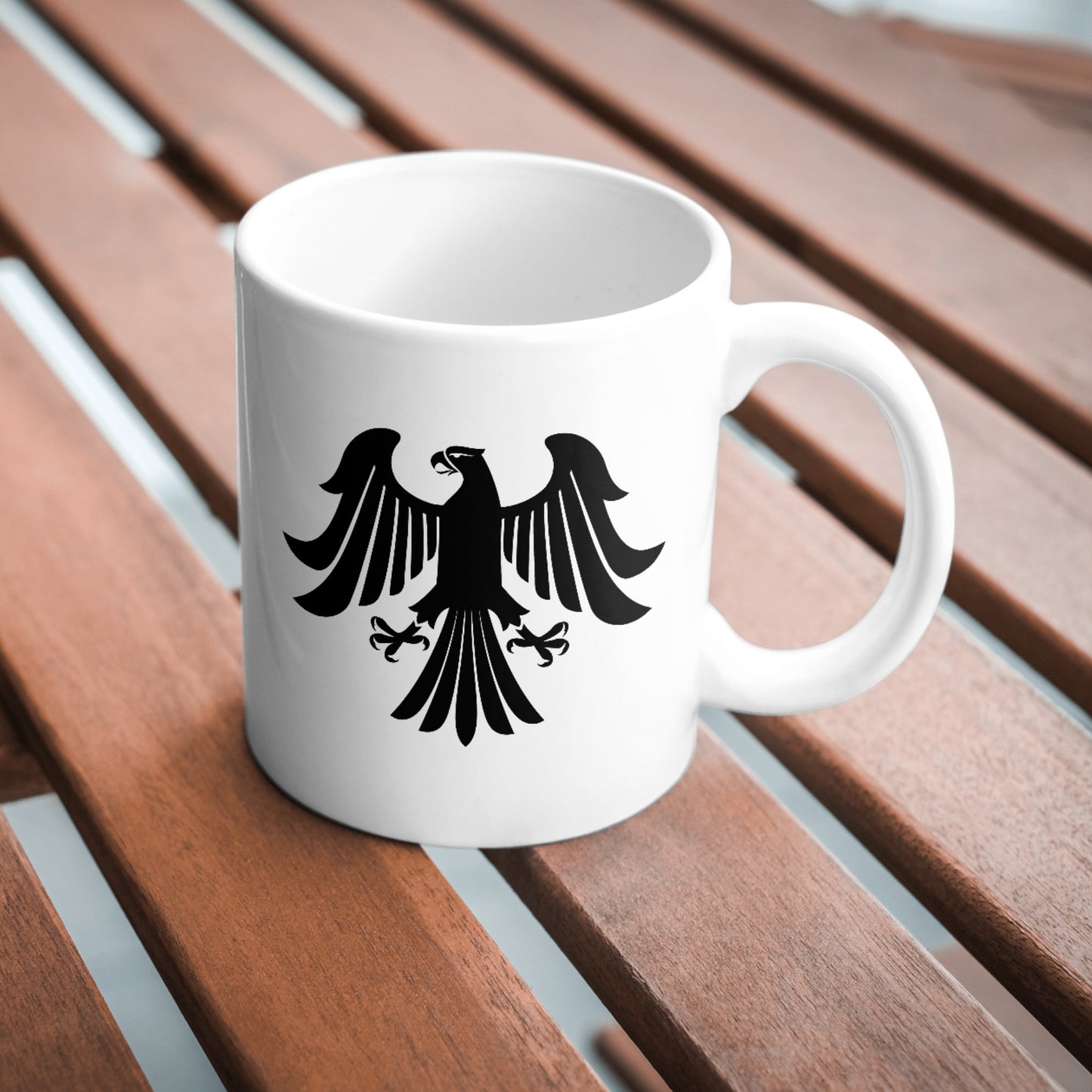 Elegant black eagle design for cutting machines