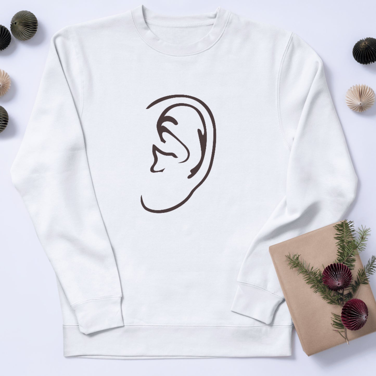 Creative vector design of a stylized ear for cutting machine