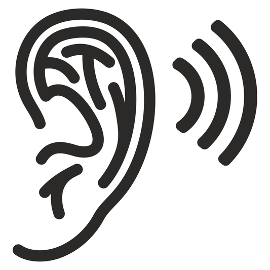 Creative ear vector icon design for crafting projects