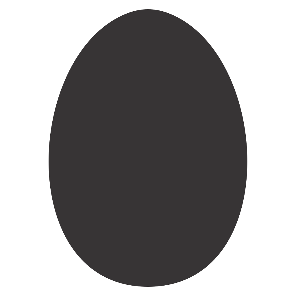 Elegant Easter egg silhouette for creative cuts