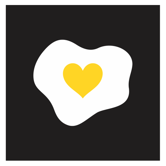 Creative yellow heart-shaped egg design for cutting machine