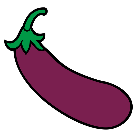 Create custom designs with this vibrant eggplant vector file