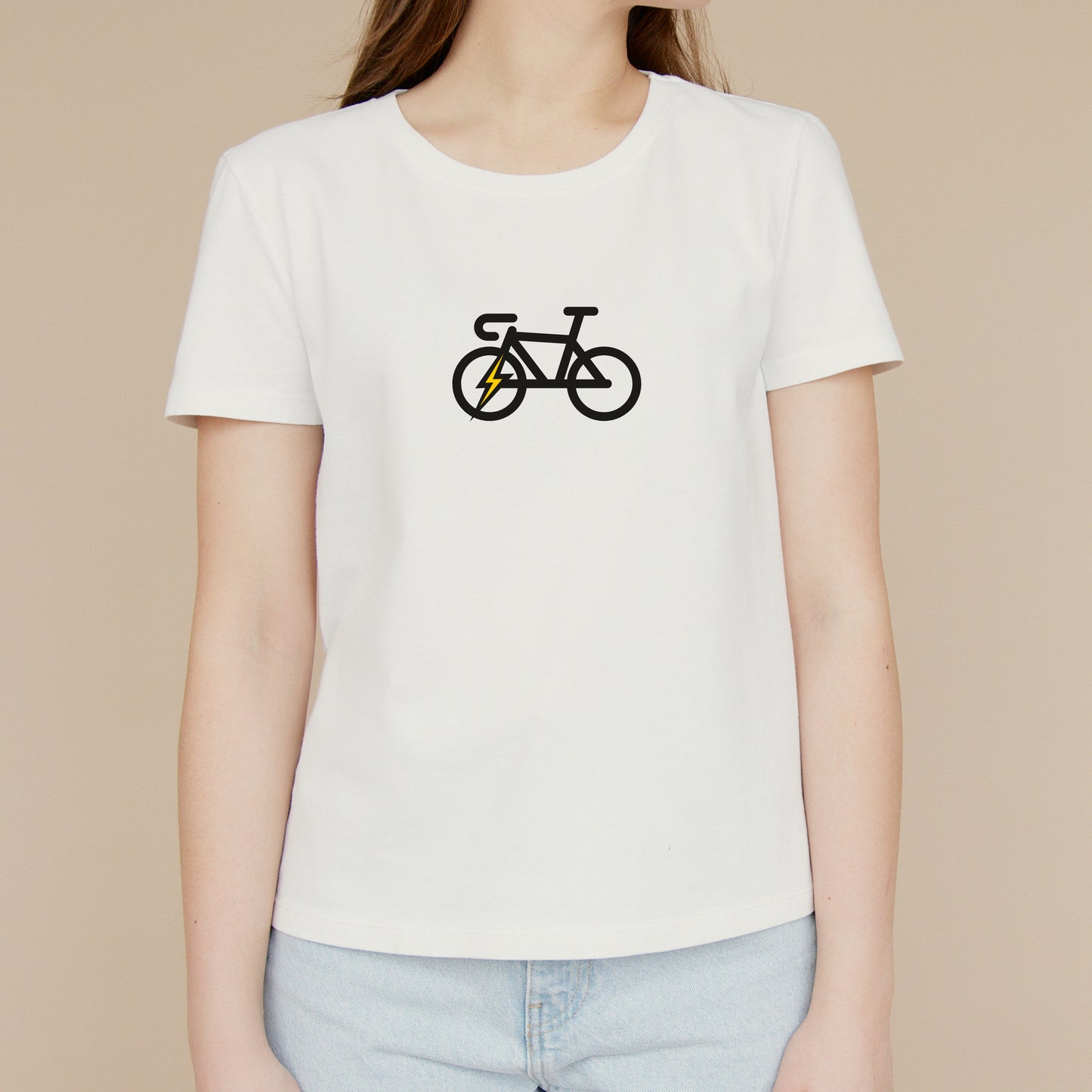 Creative vector design of a bicycle with lightning element