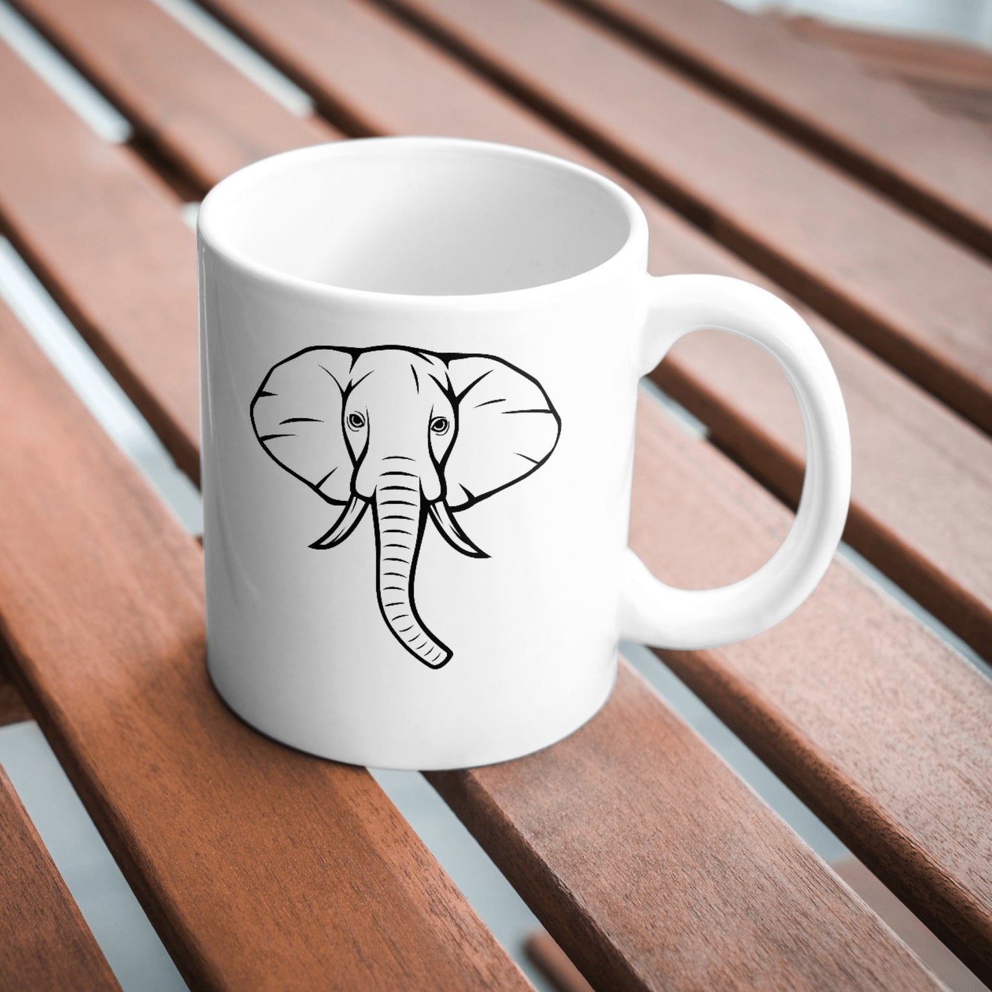 Creative elephant head vector design for cutting machines