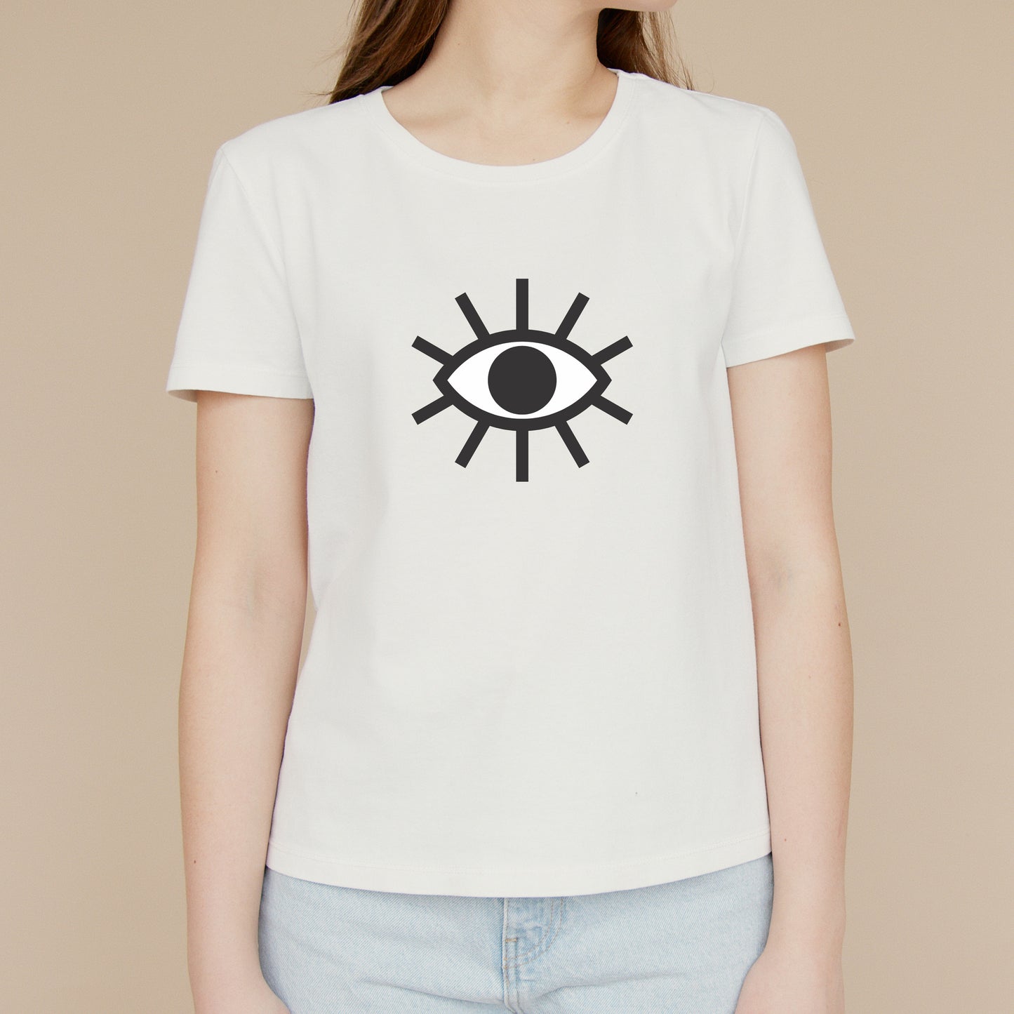 Eye-catching geometric eye design for creative projects