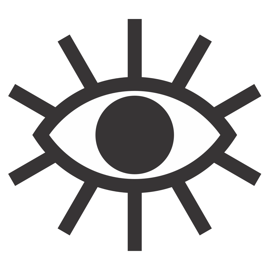 Eye-catching geometric eye design for creative projects