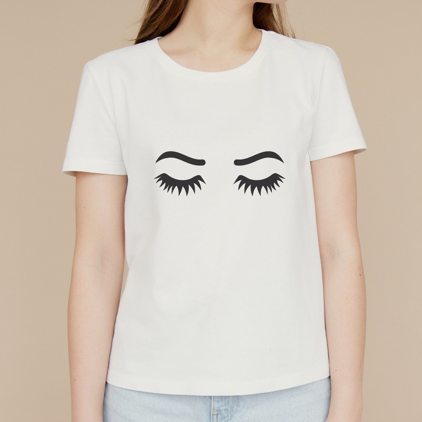 Stylish eyelash vector design for cutting machine projects