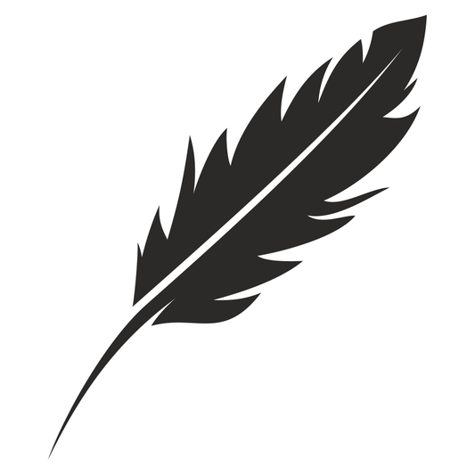 Elegant feather design suitable for crafting projects