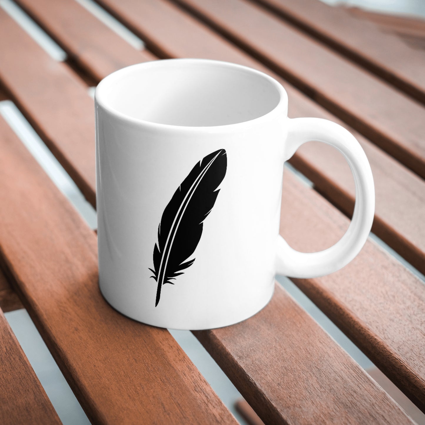Elegant black feather design for creative projects