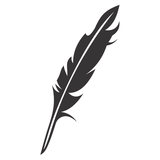 Elegant feather design for crafting and cutting machines