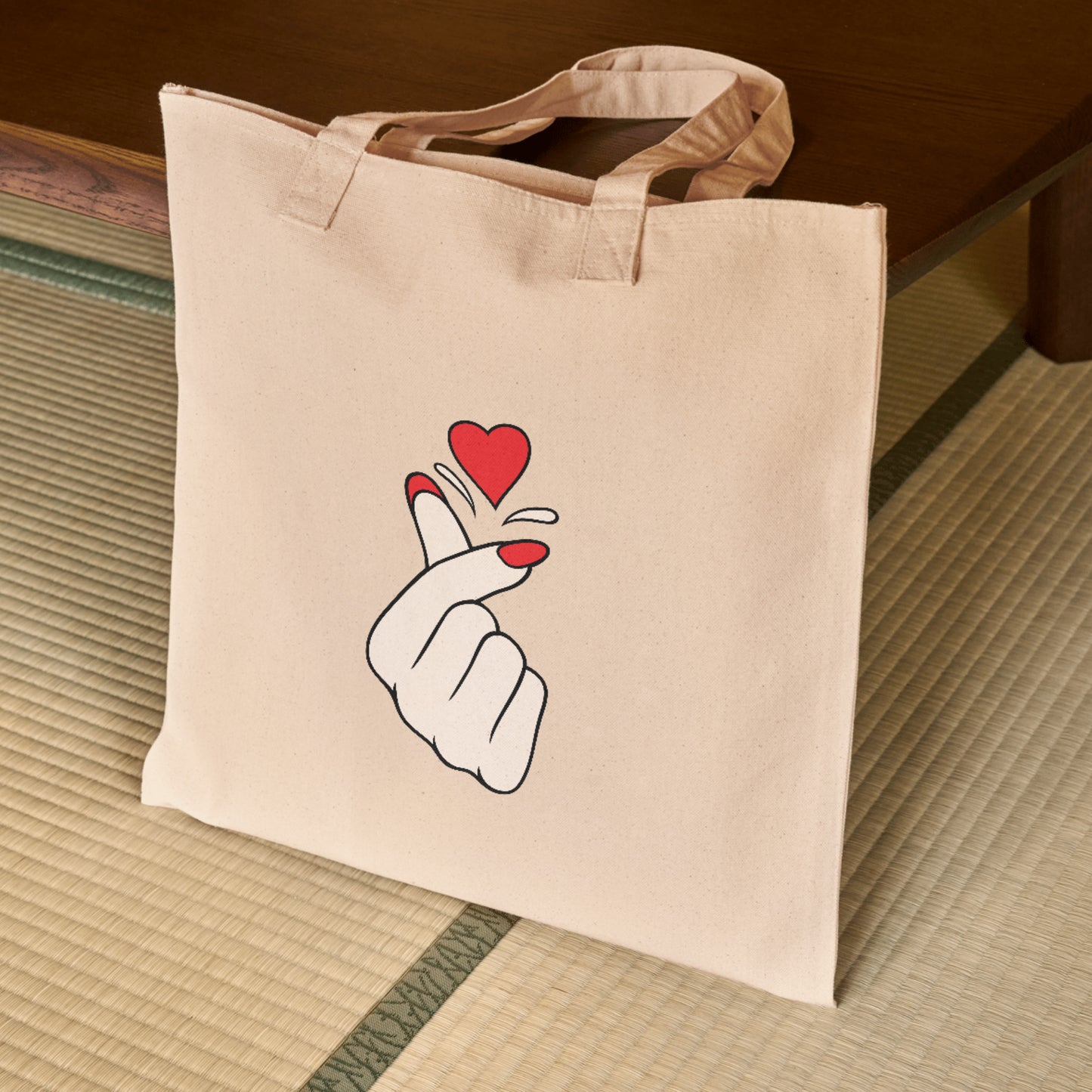 Creative finger heart design for crafting projects