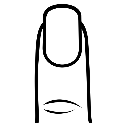 Stylish black and white fingernail design for crafting projects