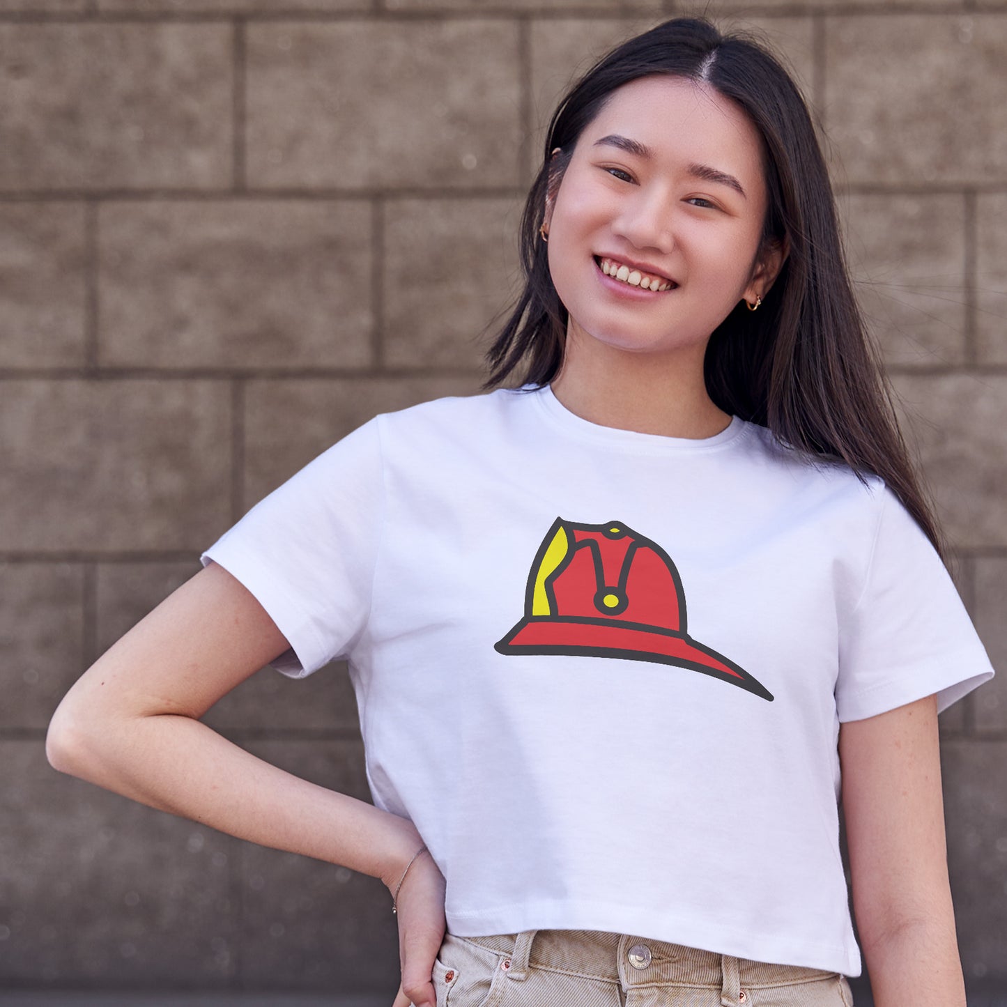 Creative firefighter helmet design for cutting machines