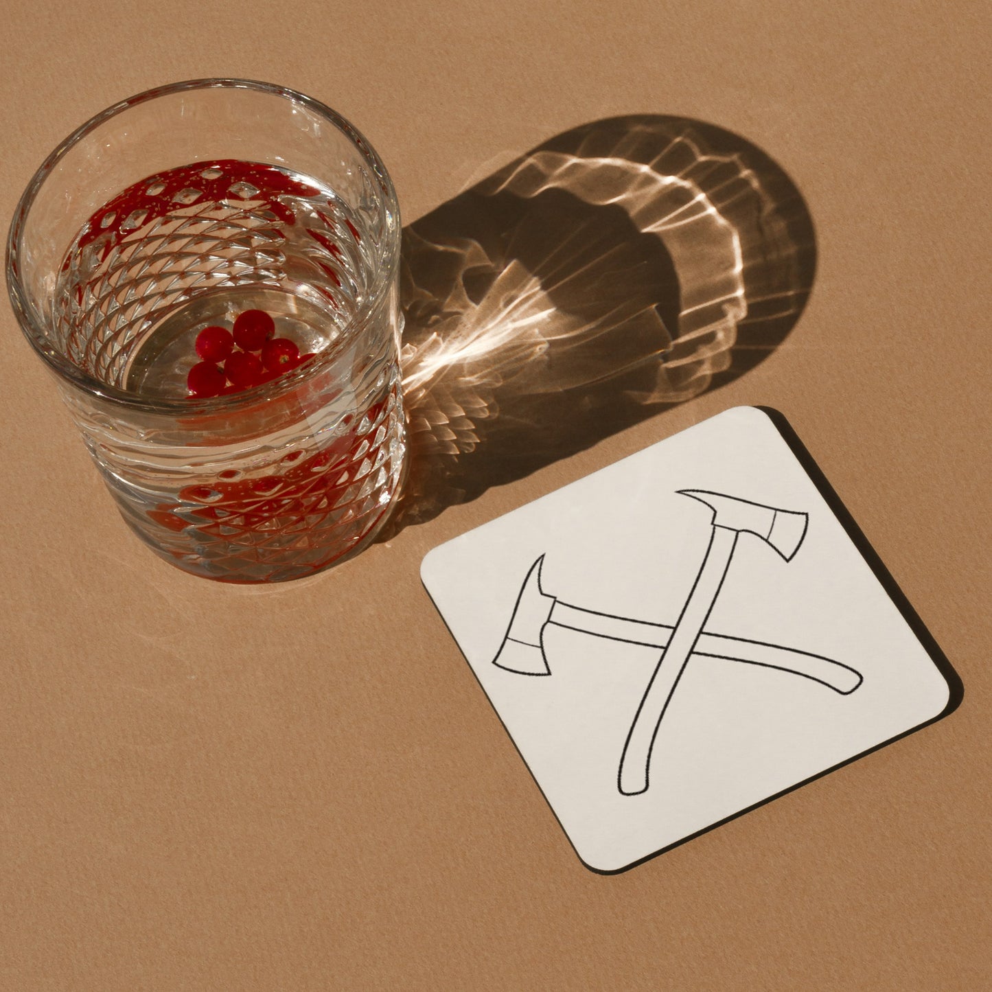 Crossed axes design for firefighter enthusiasts and crafts