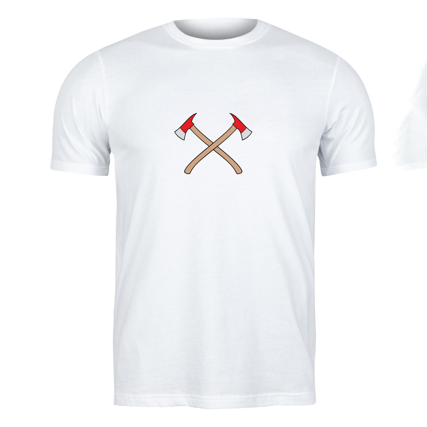Crossed axes design for firefighter enthusiasts and creators
