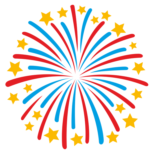 Creative fireworks vector design for cutting machine projects