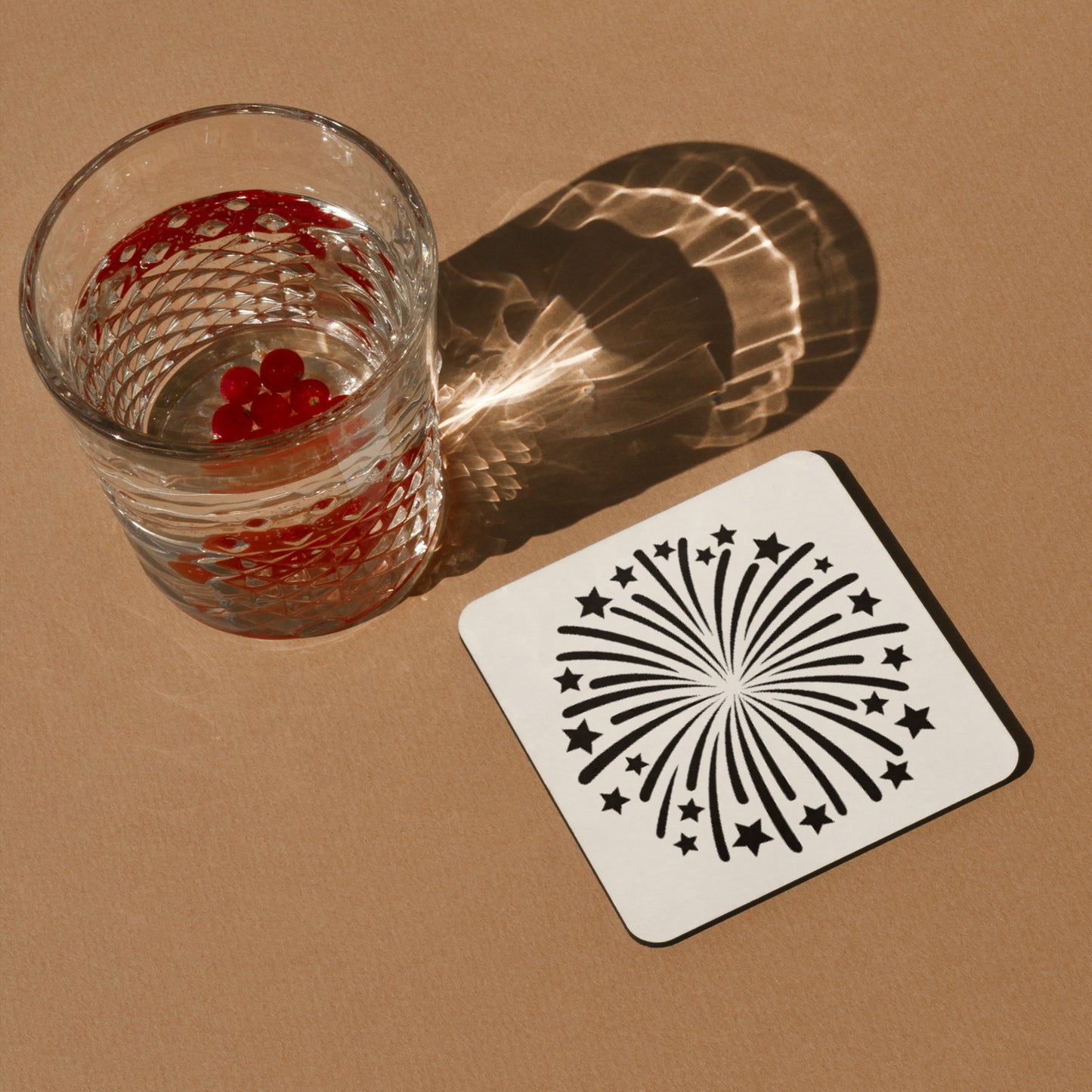 Creative fireworks burst design for cutting machines