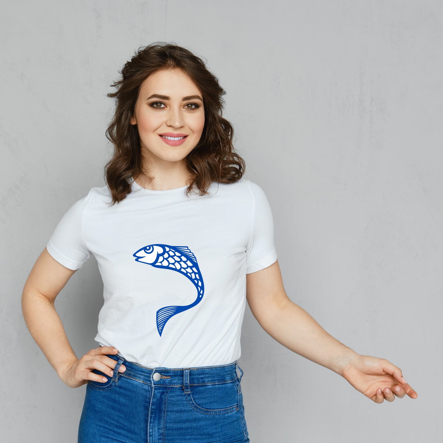 Stylized fish design for creative cutting machine projects