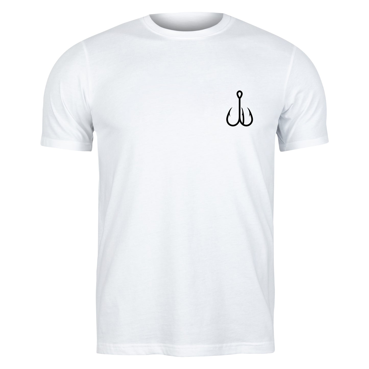 Stylized fishing hook design for creative projects